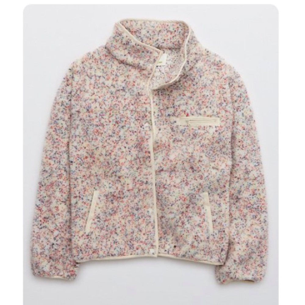 EUC Offline by American Eagle speckled Sherpa jacket sz M